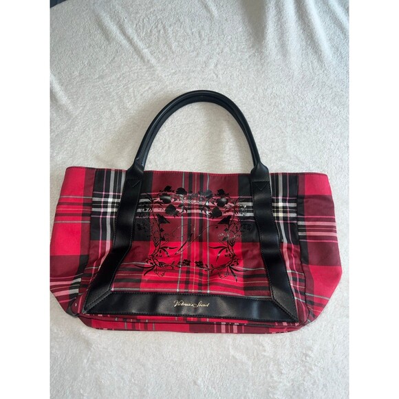 Victoria’s Secret plaid tote - Picture 1 of 3
